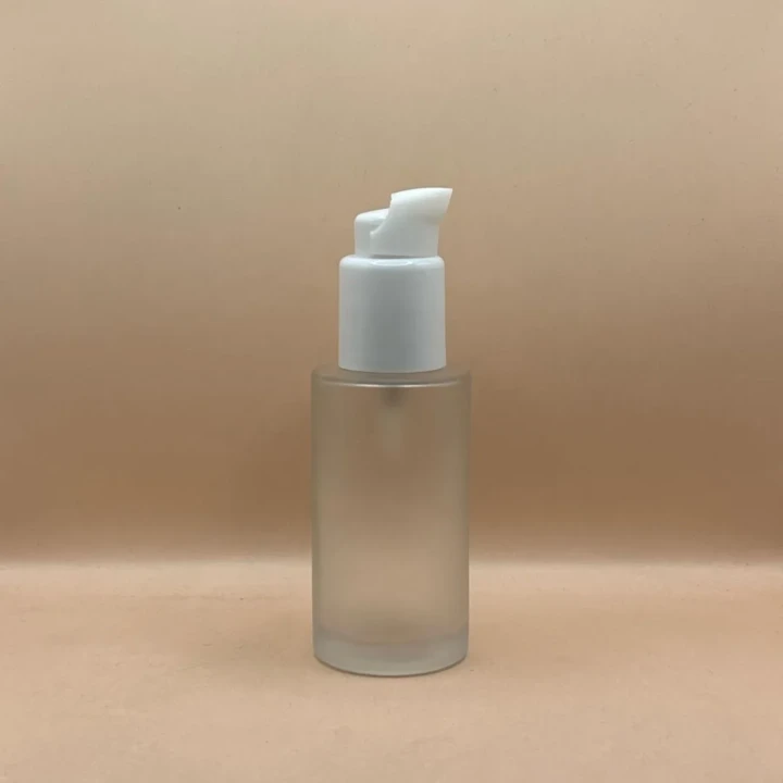 50ML Glass Bottle with 20MM Saploo Pump – Premium Cosmetic Packaging for Serums & Oils
