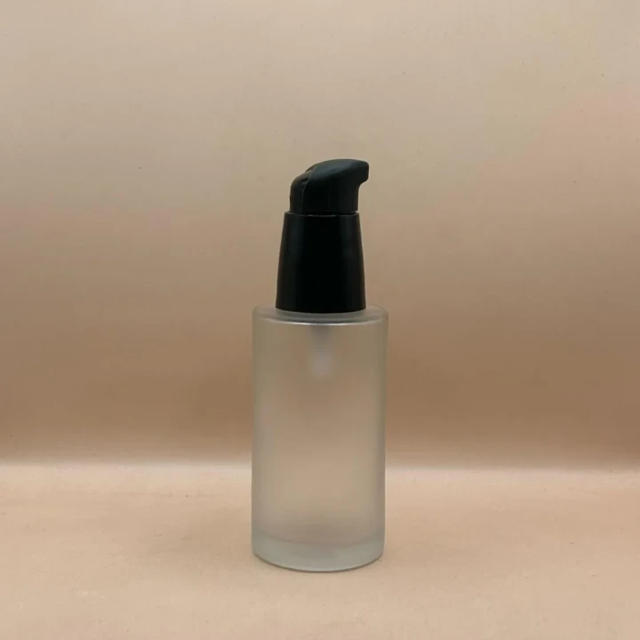 50ML Glass Bottle with 20MM Saploo Pump – Premium Cosmetic Packaging for Serums & Oils