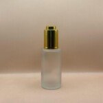 50ML Glass Bottle Frosted With 20MM Push Dropper – Elegant Dropper Packaging for Serums & Oils