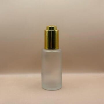 50ML Glass Bottle Frosted With 20MM Push Dropper – Elegant Dropper Packaging for Serums & Oils