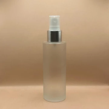 100ML Glass Bottle Frosted with 24/410 Mist Pump – Premium Cosmetic Packaging for Sprays & Lotions