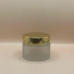 50GM Glass Jar with Golden Cap | Premium Packaging for Creams & Skincare