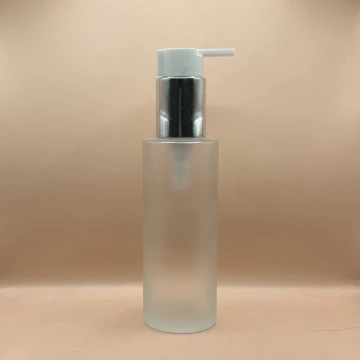 100ML Cosmetic Glass Bottle with Pump – Premium Cosmetic Packaging for Liquids