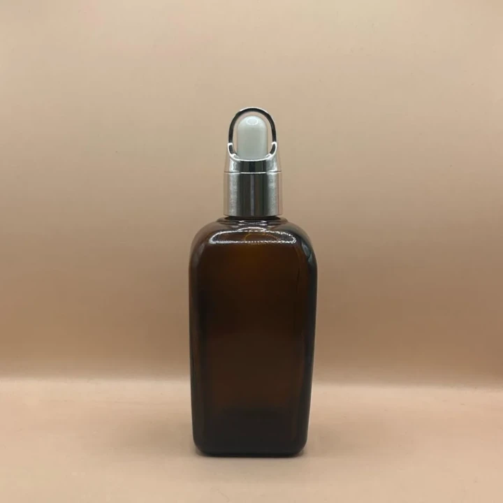 100ML Square Glass Dropper Bottle | Cosmetic Packaging