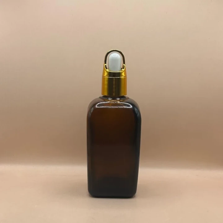 100ML Square Glass Dropper Bottle | Cosmetic Packaging