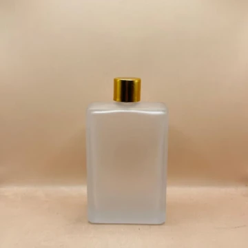 100ml Flat Frosted Glass Bottle for Cosmetics & Skincare Packaging