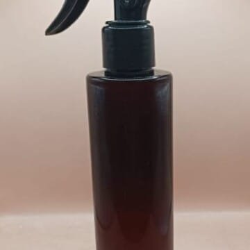 200ML Sleek Bottle with 24/410 Trigger Pump Black - Cosmetic & Skincare Packaging