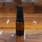 10ml amber glass bottle with black oil pump
